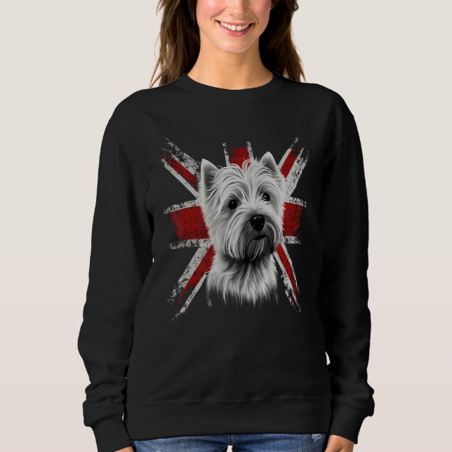 Sudadera British UK Westie Great Britain West Highland Whit (Anverso)