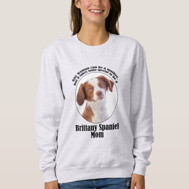 Sudadera Brittany Spaniel Mom (Anverso)