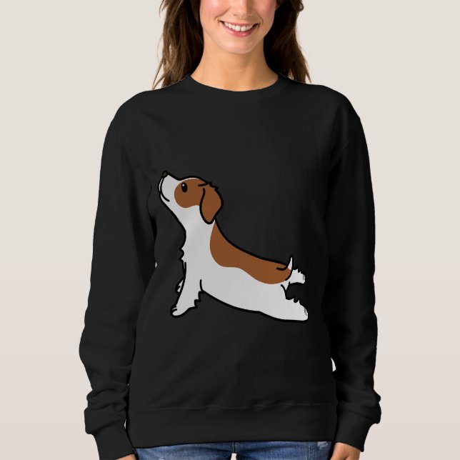 Sudadera Brittany Spaniel Yoga (Anverso)