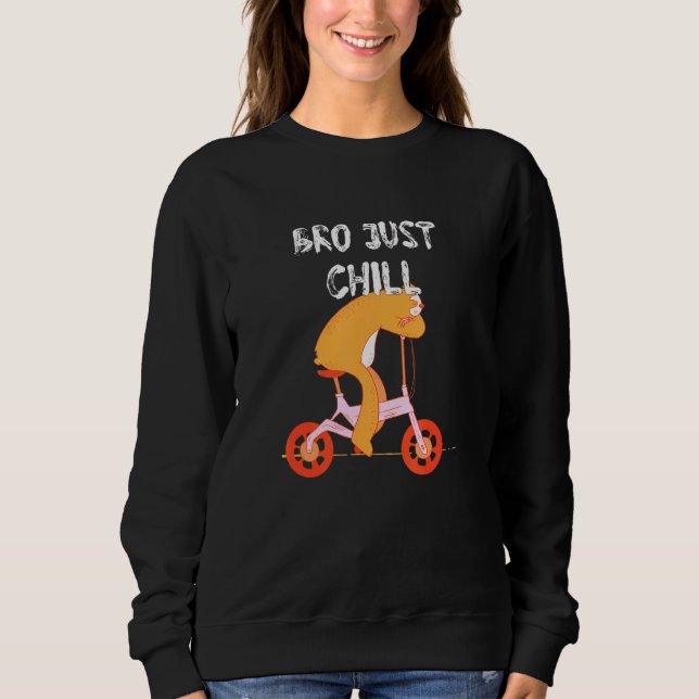 Sudadera Bro Just Chill Sloth Sayings Citas Perezosas 2 (Anverso)