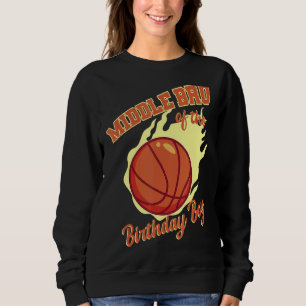 Sudadera Bro Medio De La Familia De Baloncesto De Nacimient