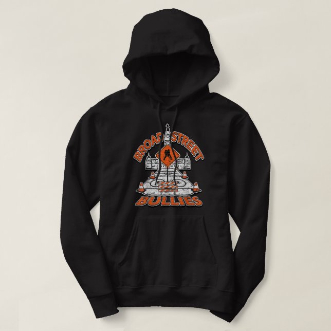 Sudadera Broad Street Bullies Filadelfia Naranja y negro (Diseño del anverso)