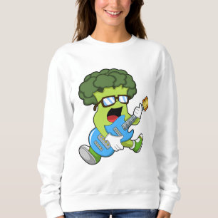 Sudadera Broccoli como músico con guitarra