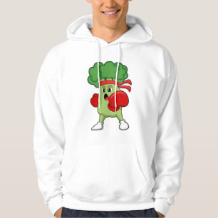 Sudadera Brócoli en boxeo con guantes de boxeo
