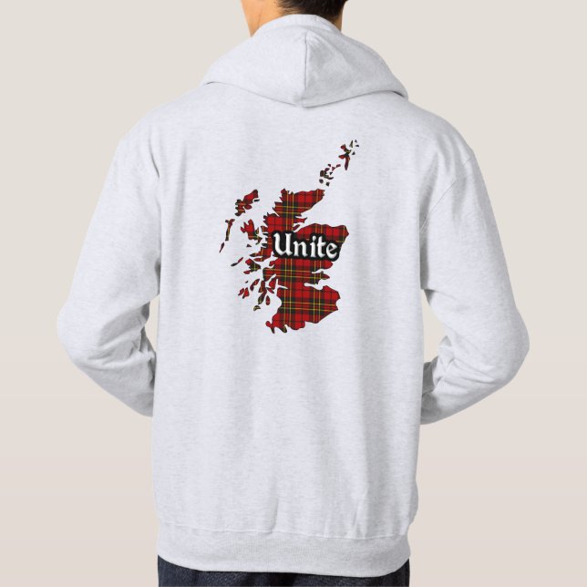 Sudadera Brodie Clan Badge y Tartan Adult Hoodie (Reverso)