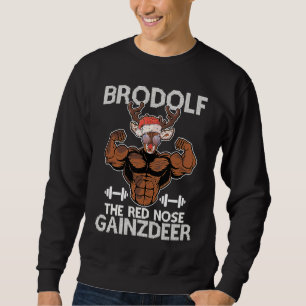 Sudadera Brodolf Los Navidades Feo Del Gimnasio De La Nariz