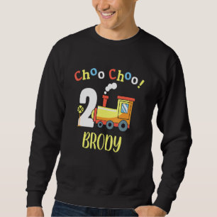 Sudadera Brody Choo Choo Dos Tren Segundo Cumpleaños Turno 
