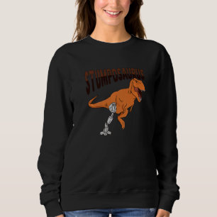 Sudadera Broma de T Rex amputado Pierna protésica Dinosauri