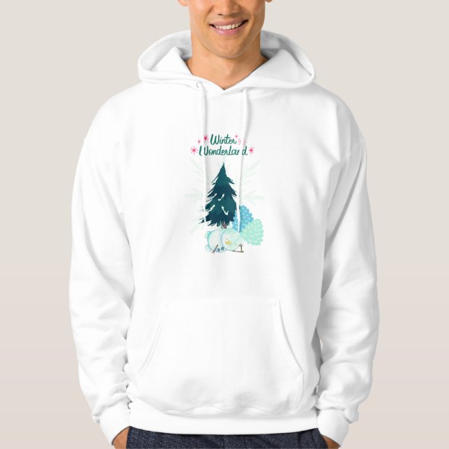 Sudadera Bromas gráficas de invierno Wonderland (Anverso)