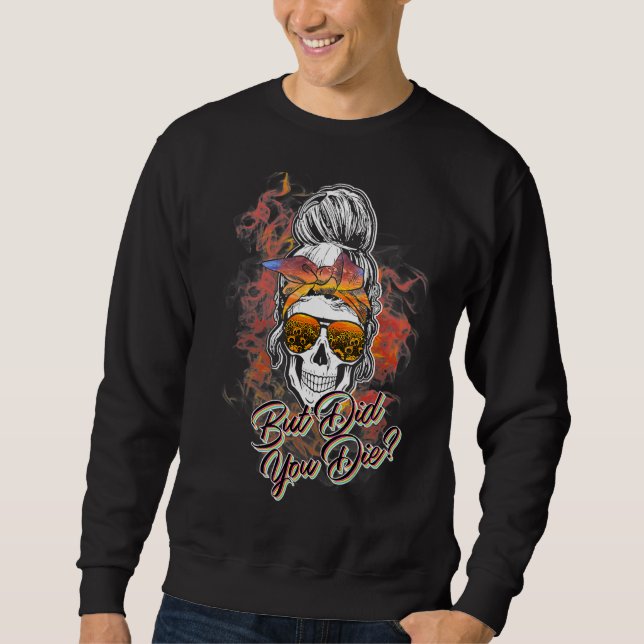 Sudadera Bromear Bun Halloween Pero Moriste Azúcar Sk (Anverso)