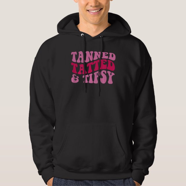 Sudadera Bronceada Tatuada y Achispada (Anverso)
