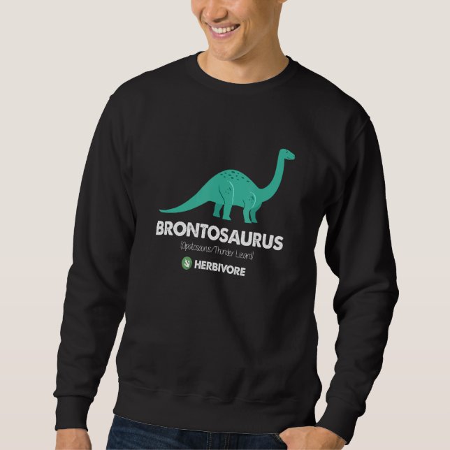 Sudadera Brontosaurus ApatosaurusThunder Lizard Dinosaur (Anverso)