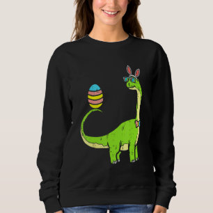 Sudadera Brontosaurus Bunny Ears Egg Easter Day Dinosaur Di