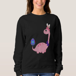 Sudadera Brontosaurus Bunny Ears Egg Easter Day Dinosaur Di