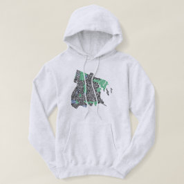 Sudadera Bronx New York City Word Art Map