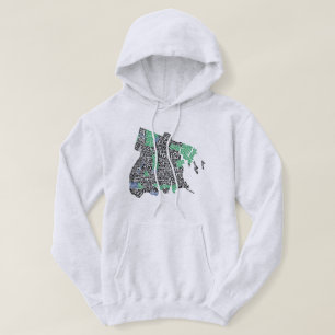 Sudadera Bronx New York City Word Art Map