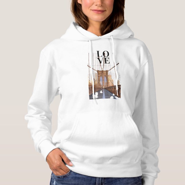 Sudadera Brooklyn Bridge Hoodie (Anverso)