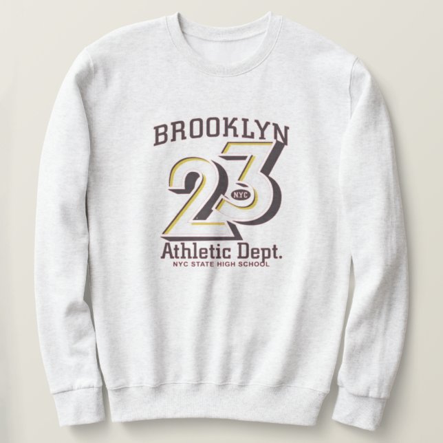 Sudadera Brooklyn New York Varsity College Style  (Anverso del diseño)