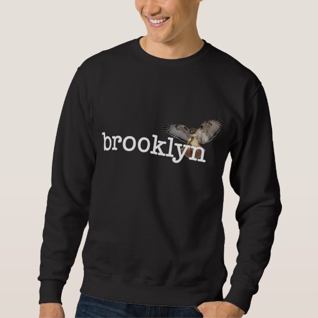 Sudadera Brooklyn Rojo-ató el halcón (Anverso)