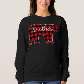 Sudadera Brother Bear Red Plaid Design Family Mating Chris