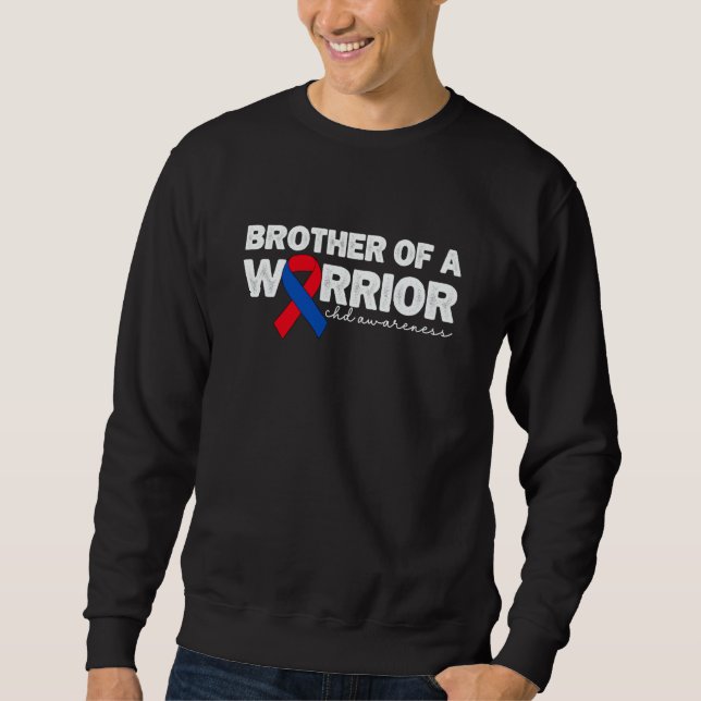 Sudadera Brother Of A Warrior CHD Congenital Heart Defect A (Anverso)