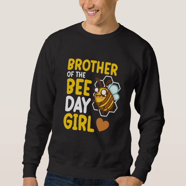 Sudadera Brother Of Bee Day Girl Honey Beekeeper Beekeeping (Anverso)
