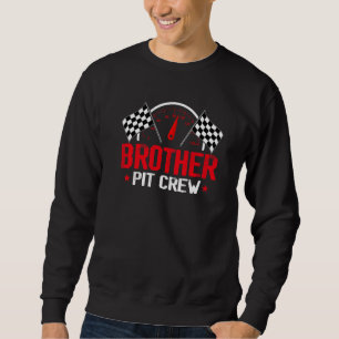 Sudadera Brother Pit Crew Race Car Birday Party Carreras Fa