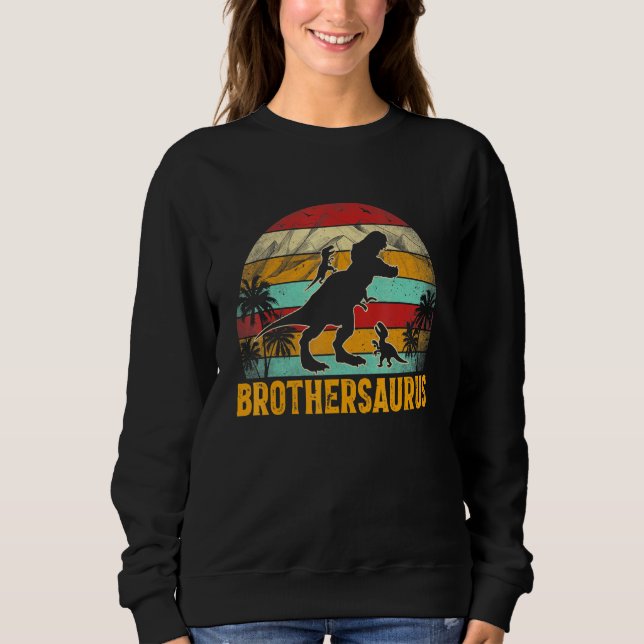 Sudadera Brothersaurus T Rex Dinosaur Para Brother Boy (Anverso)