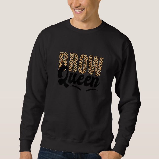 Sudadera Brow Queen Brow Artista Brow Tech Leopard Brow Que (Anverso)