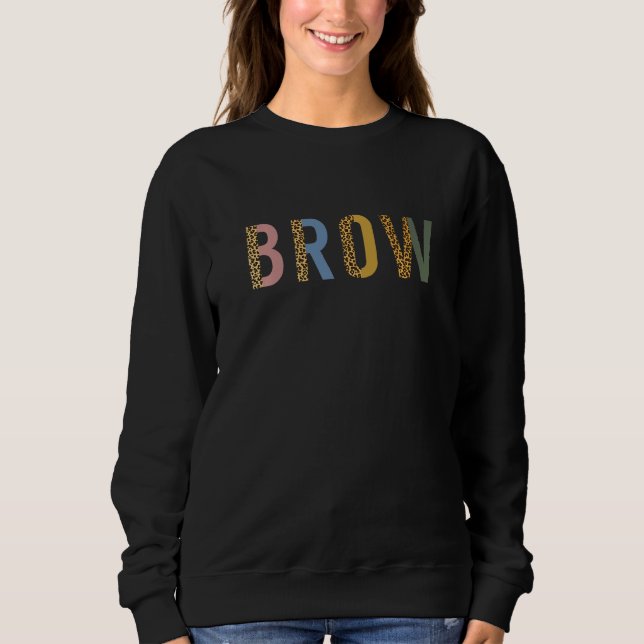Sudadera Brow Retro Eyebrow Brow Tech Brow Artista (Anverso)