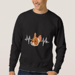Sudadera Brown Frenchie Ekg Heartbeat French Bulldog<br><div class="desc">Brown Frenchie Ekg Heartbeat French Bulldog</div>