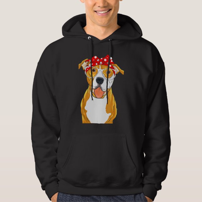 Sudadera Brown Pitbull Funny Pit Bull Mom (Anverso)
