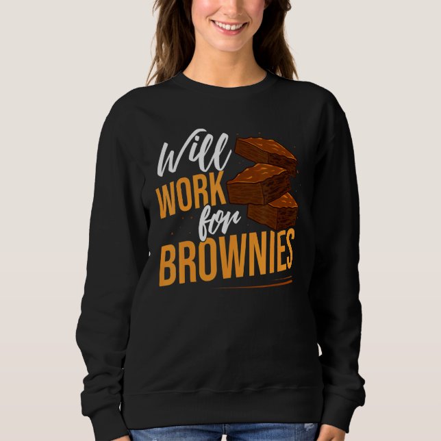 Sudadera Brownie Cookie Receta Barras Mezclar Keto (Anverso)