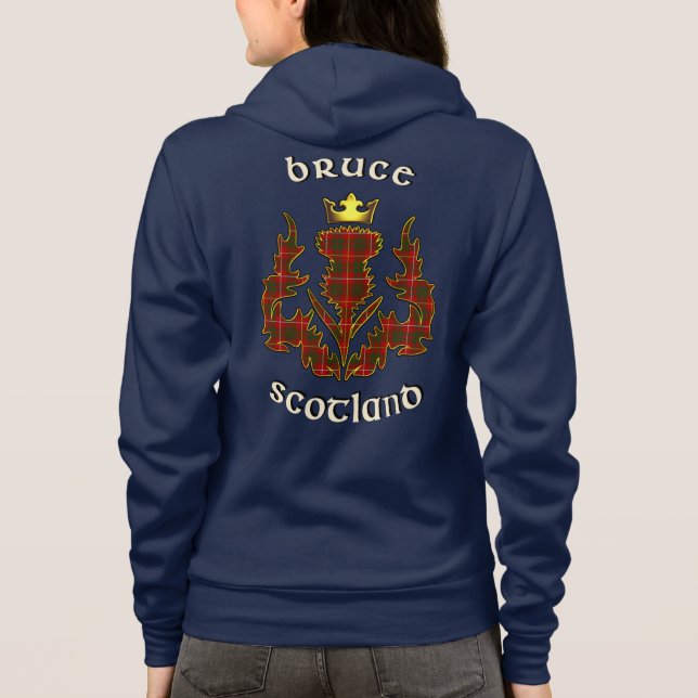 Sudadera Bruce Clan Badge & Tartan w/Motto (Reverso)