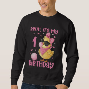 Sudadera Bruh Es Mi Primer Aniversario Chick Cute Coquette 