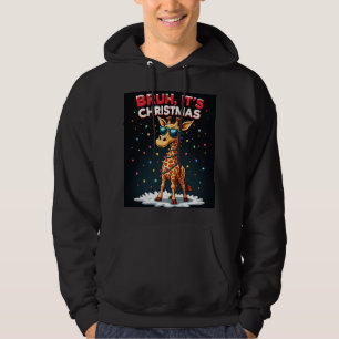 Sudadera Bruh Es Navidad Jirafa Divertida Jirafa Bailando C