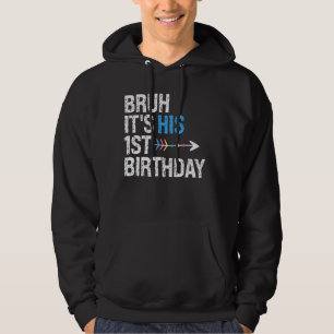 Sudadera Bruh es su primer cumpleaños Rey Feliz Corona Dios