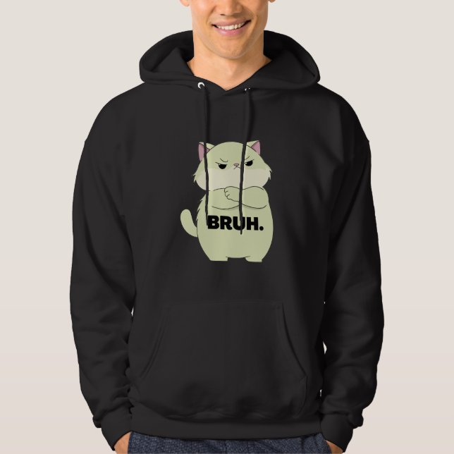 Sudadera Bruh Kitty Hoodie (Anverso)