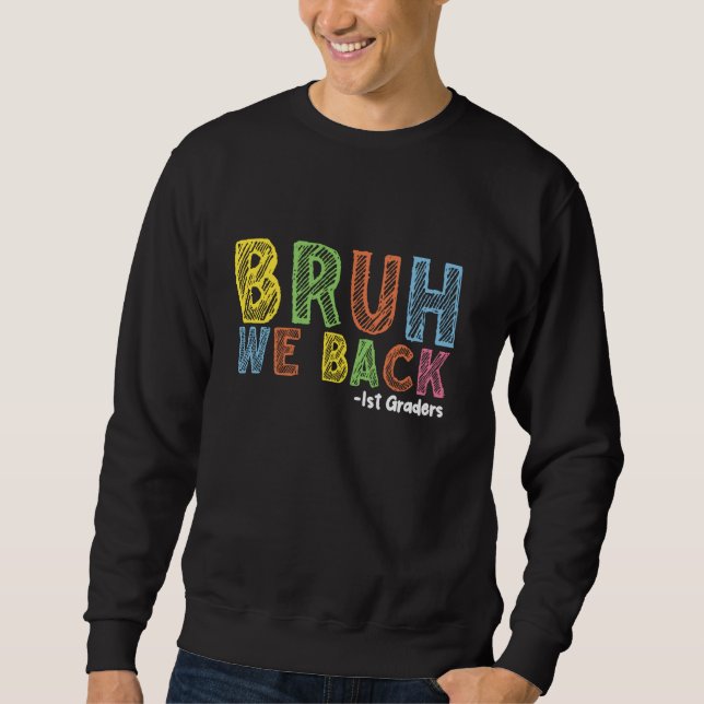 Sudadera Bruh Respaldamos A Los Primeros Grasores A La Escu (Anverso)
