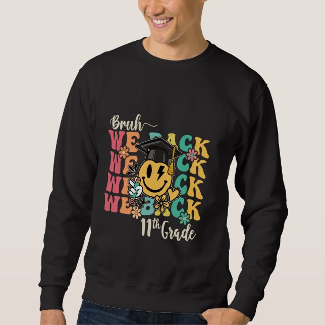 Sudadera Bruh Respaldamos a los profesores del primer día 1 (Anverso)