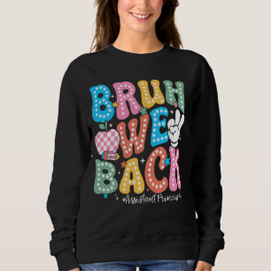 Sudadera Bruh Respaldamos El Primer Día Del Principio De Au