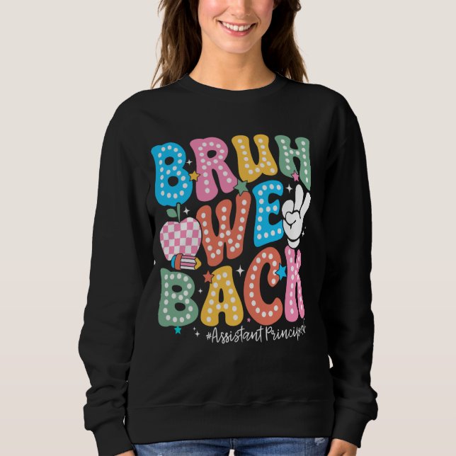 Sudadera Bruh Respaldamos El Primer Día Del Principio De Au (Anverso)