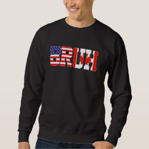 Sudadera Bruh USA Bandera de Canadá Norteamérica Gir