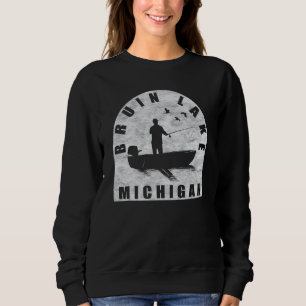 Sudadera Bruin Lake Fishing Michigan
