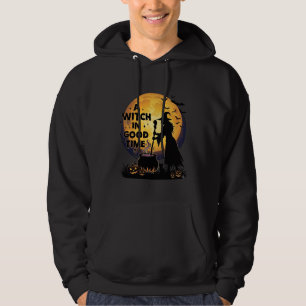 Sudadera Bruja Buen Tiempo Halloween Luna Caldero_1