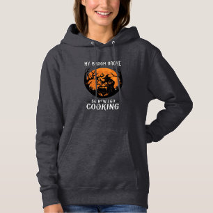 Sudadera Bruja Caldera Luna Llena Cocina Escoba Rota