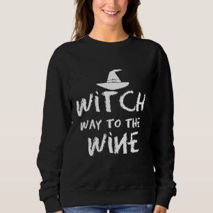 Sudadera Bruja Camino Al Vino Noches de Terror de Halloween