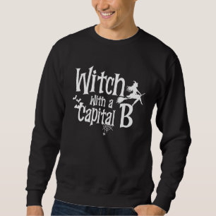 Sudadera Bruja con B mayúscula mujeres de halloween