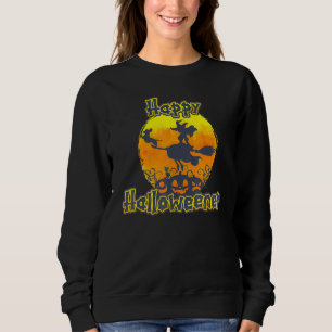 Sudadera Bruja Dachshund Luna Halloween Perro Salchicha