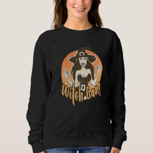 Sudadera Bruja De Brujas Halloween Con Gorra